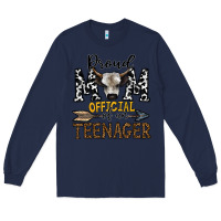 Navy proud mom official of an teenager Long Sleeve Tee - CowhideDigitalArt