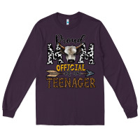 Plum proud mom official of an teenager Long Sleeve Tee - CowhideDigitalArt