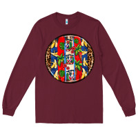 Burgundy dominican republic coasters Long Sleeve Tee - AdoDesignShop
