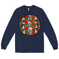 Navy dominican republic coasters Long Sleeve Tee - AdoDesignShop