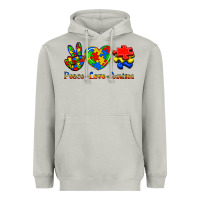 Moon Dust Peace Love Autism Heavyweight Hoodie - Jasminsmagicworld