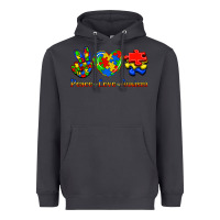 Smoke Peace Love Autism Heavyweight Hoodie - Jasminsmagicworld