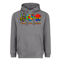 Storm Peace Love Autism Heavyweight Hoodie - Jasminsmagicworld