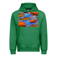 Emerald California Golden Trout Garibaldi Fish Background Urban Hoodie - Bettercallsaul