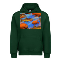Forest Green California Golden Trout Garibaldi Fish Background Urban Hoodie - Bettercallsaul