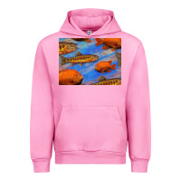 Fuchsia Pink California Golden Trout Garibaldi Fish Background Urban Hoodie - Bettercallsaul