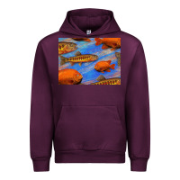 Mauve Wine California Golden Trout Garibaldi Fish Background Urban Hoodie - Bettercallsaul