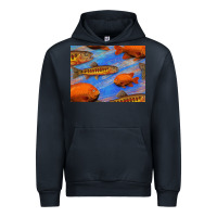 Navy California Golden Trout Garibaldi Fish Background Urban Hoodie - Bettercallsaul