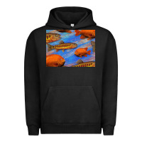 Pigment Black California Golden Trout Garibaldi Fish Background Urban Hoodie - Bettercallsaul