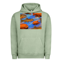 Pigment Oil Green California Golden Trout Garibaldi Fish Background Urban Hoodie - Bettercallsaul