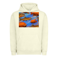 Pigment Pistachio California Golden Trout Garibaldi Fish Background Urban Hoodie - Bettercallsaul