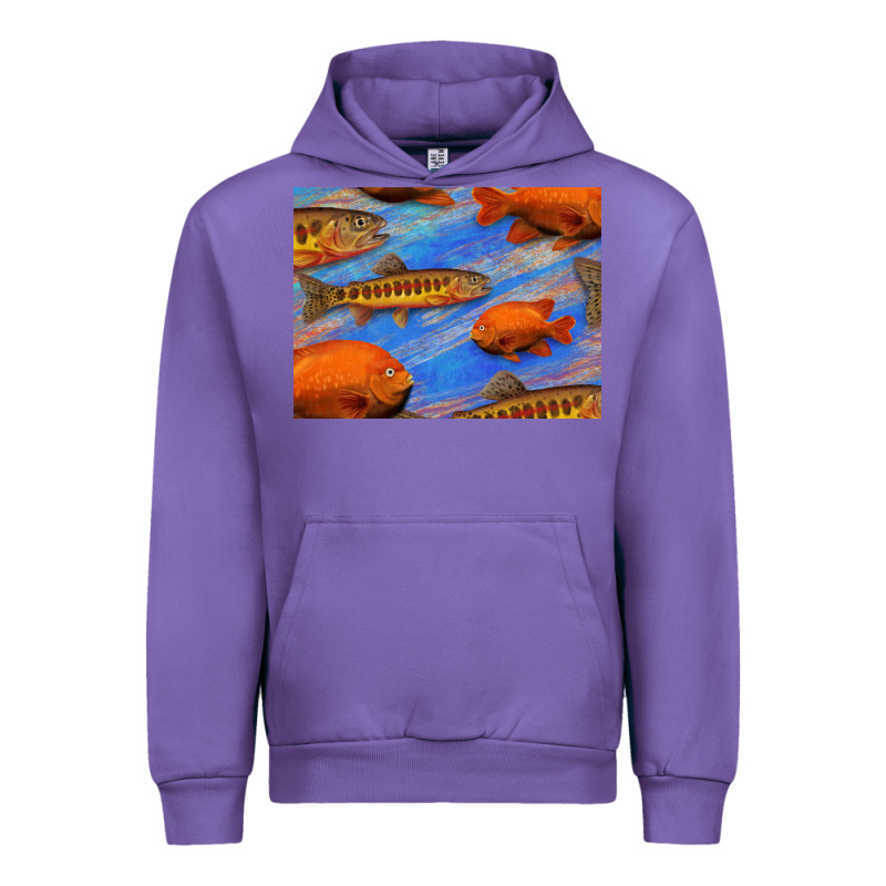 California Golden Trout Garibaldi Fish Background Urban Hoodie by Bettercallsaul | Teevron