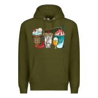 Army Green western volleyball coffee cups bbs Premium Hoodie - BundleAndBundleShop