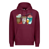 Burgundy western volleyball coffee cups bbs Premium Hoodie - BundleAndBundleShop
