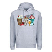 Heather Grey western volleyball coffee cups bbs Premium Hoodie - BundleAndBundleShop