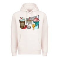 Pale Pink western volleyball coffee cups bbs Premium Hoodie - BundleAndBundleShop