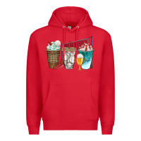 Red western volleyball coffee cups bbs Premium Hoodie - BundleAndBundleShop