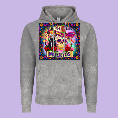 Dia De Los Muertos Vintage Hoodie Designed By Zillion Design Studio