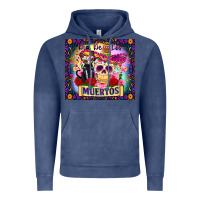 Vintage Denim dia de los muertos Vintage Hoodie - Zillion Design Studio
