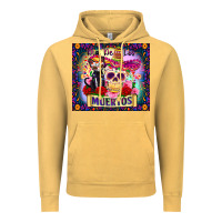 Vintage Mustard dia de los muertos Vintage Hoodie - Zillion Design Studio