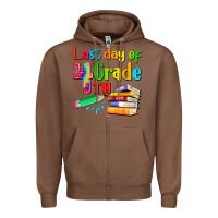 Chestnut last day of fourth grade Zipper Hoodie - Artiststas