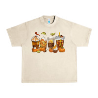 Sandshell Fall Coffee Cups Urban Heavy Tee - texasbilliewilder