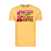 Mother Hustler Wt A Side Of Coffee Vintage Tee | Teevron