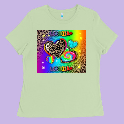Lgbtq Pride Ladies Tee Designed By Adodesignshop