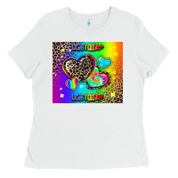 White lgbtq pride Ladies Tee - AdoDesignShop