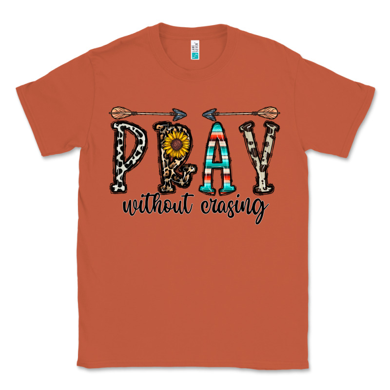 Pray Whithout Crasing Classic Tee by CowhideDigitalArt | Teevron