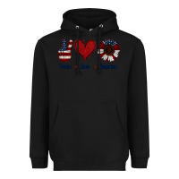 Black Peace Love America Heavyweight Hoodie - Jasminsmagicworld