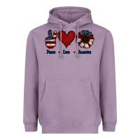Lavender Peace Love America Heavyweight Hoodie - Jasminsmagicworld