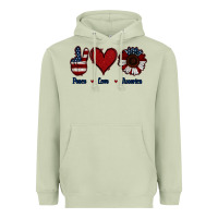 Matcha Peace Love America Heavyweight Hoodie - Jasminsmagicworld