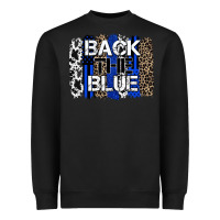 Black back the blue brushstroke Heavyweight Sweatshirt - Zillion Design Studio