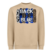 Mushroom back the blue brushstroke Heavyweight Sweatshirt - Zillion Design Studio