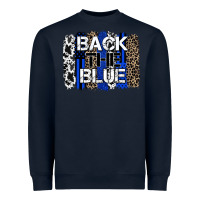Navy back the blue brushstroke Heavyweight Sweatshirt - Zillion Design Studio