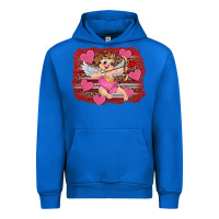 Cobalt valentine's day cupid heart Urban Hoodie - RanaPortraitStore