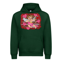 Forest Green valentine's day cupid heart Urban Hoodie - RanaPortraitStore