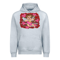 Heather Grey valentine's day cupid heart Urban Hoodie - RanaPortraitStore