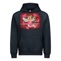 Navy valentine's day cupid heart Urban Hoodie - RanaPortraitStore