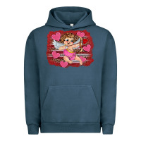 Pigment Midnight Navy valentine's day cupid heart Urban Hoodie - RanaPortraitStore