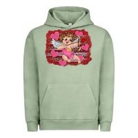 Pigment Oil Green valentine's day cupid heart Urban Hoodie - RanaPortraitStore