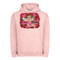 Pigment Salmon valentine's day cupid heart Urban Hoodie - RanaPortraitStore