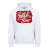 White valentine's day cupid heart Urban Hoodie - RanaPortraitStore