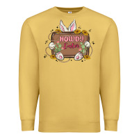Antique Gold howdy easter Premium Sweatshirt - MaliasSmallBusiness