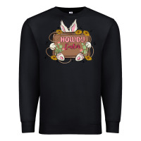 Black howdy easter Premium Sweatshirt - MaliasSmallBusiness