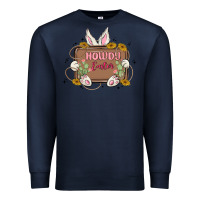 Navy howdy easter Premium Sweatshirt - MaliasSmallBusiness