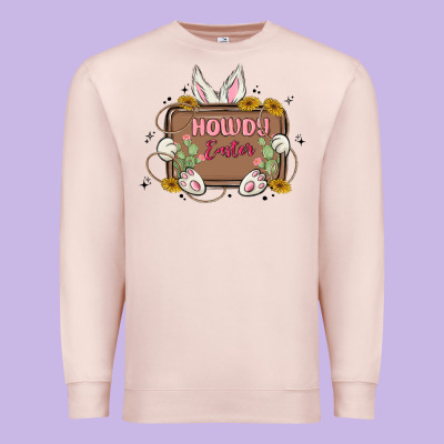Howdy Easter Premium Sweatshirt Designed By Maliassmallbusiness