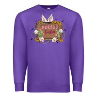 Purple howdy easter Premium Sweatshirt - MaliasSmallBusiness