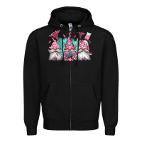 Black nurse gnomes Zipper Hoodie - Jasminsmagicworld